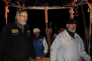 The French team Benoit Pelard and Laurent Lajoye launching
