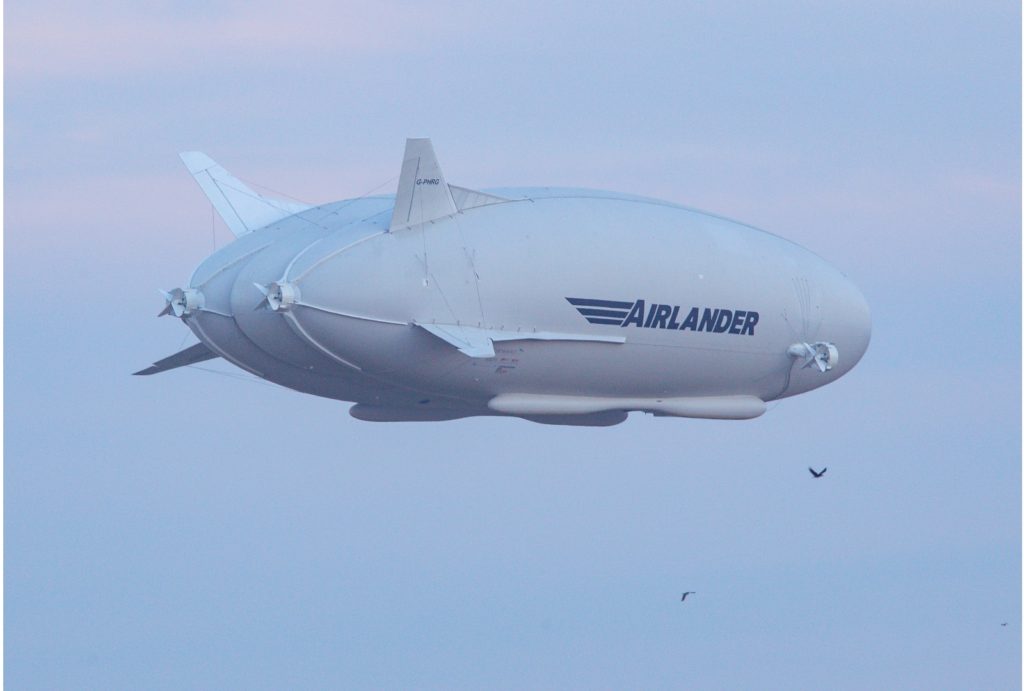 Airlander10, first flight near Cardington Airfield, Bedfordshire, UK <br /> Credit: HAV