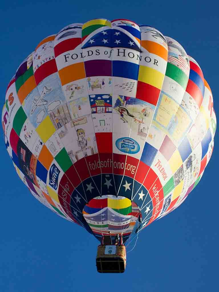 DreamShip balloon features artwork and aspirations of children