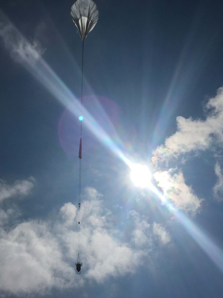 HASP-High-Altitude Student Platform (HASP) payload took flight from Fort Sumner, N.M., on a NASA scientific balloon
