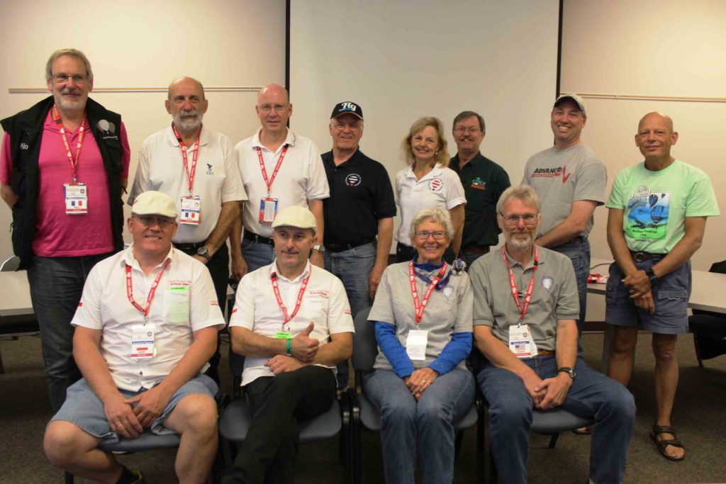 2016 Teams: Back row, L to R: Laurent Lajoye, Benôit Pelard, Mike Emich, Phil Bryant, Cheri White, Mark Sullivan, Noah Forden, Bert Padelt. Front row, L to R: Krzysztof Zapart, Bazyli Dawidzuik, Barbara Fricke, Peter Cuneo.