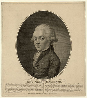 Jean-Pierre Blanchard, engraving after a portrait by Richard Livesay