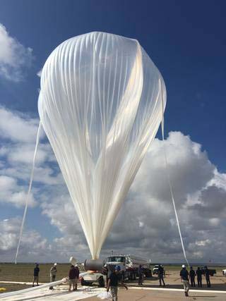  Scientific balloon-- High-Altitude Student Platform Payload. Credits: NASA/Alan Haggard